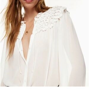 Wilfred White Ruffle Blouse
